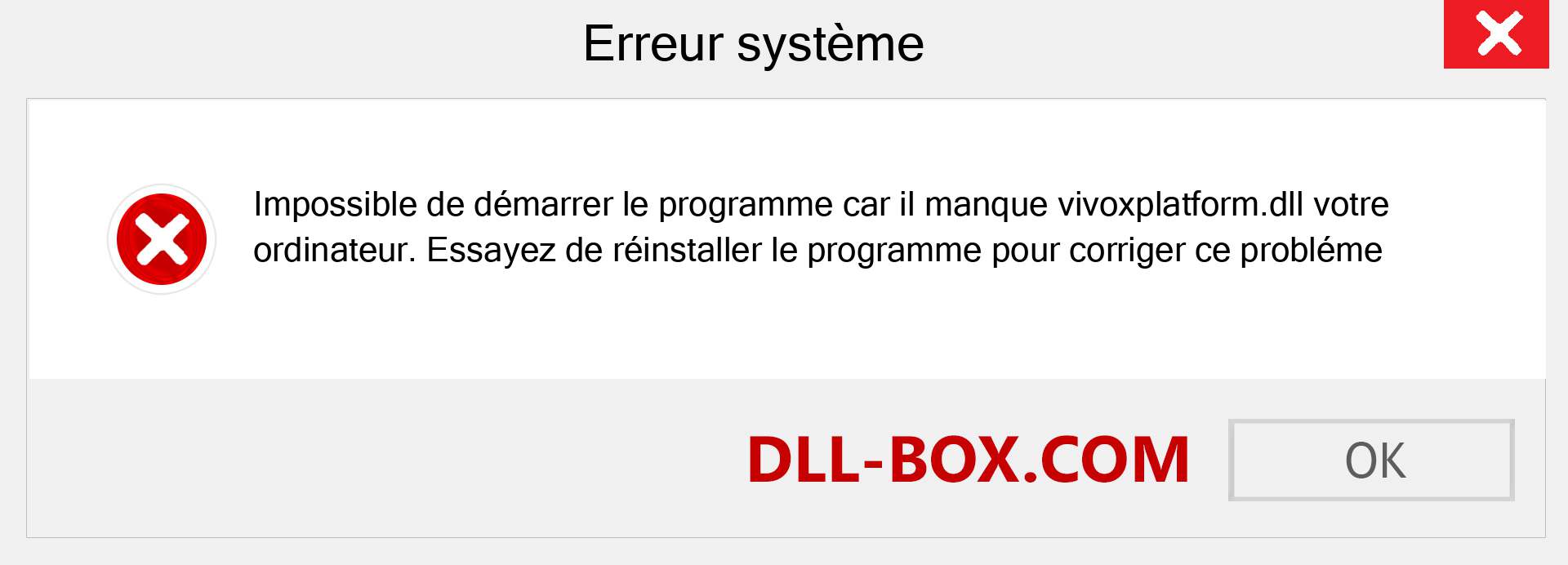 Le fichier vivoxplatform.dll est manquant ?. Télécharger pour Windows 7, 8, 10 - Correction de l'erreur manquante vivoxplatform dll sur Windows, photos, images